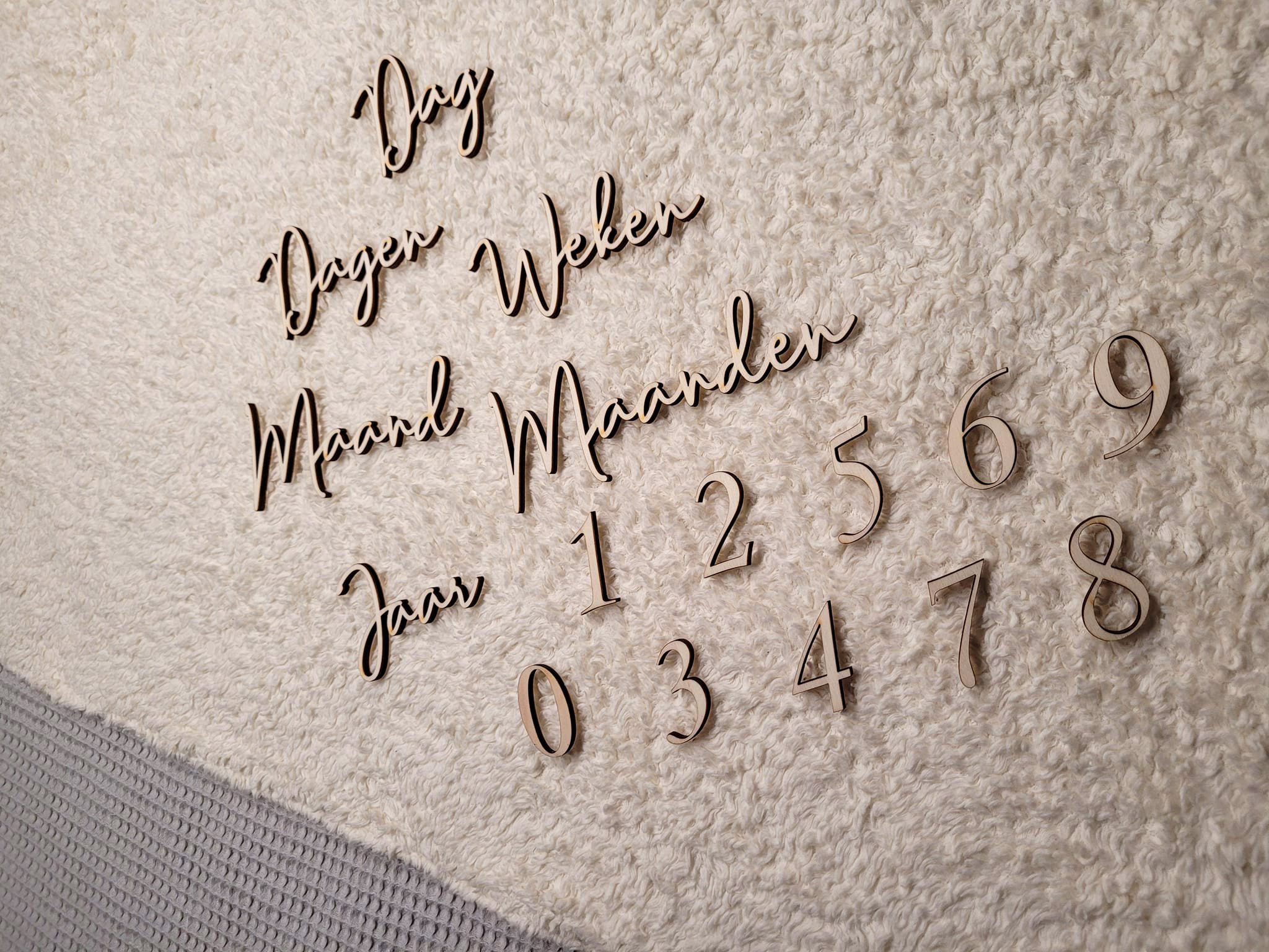 houten milestone set